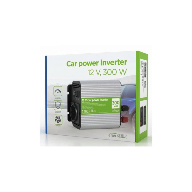Автомобільний інвертор EnerGenie 12V/220V 300 Вт (EG-PWC300-01) - зображення 4