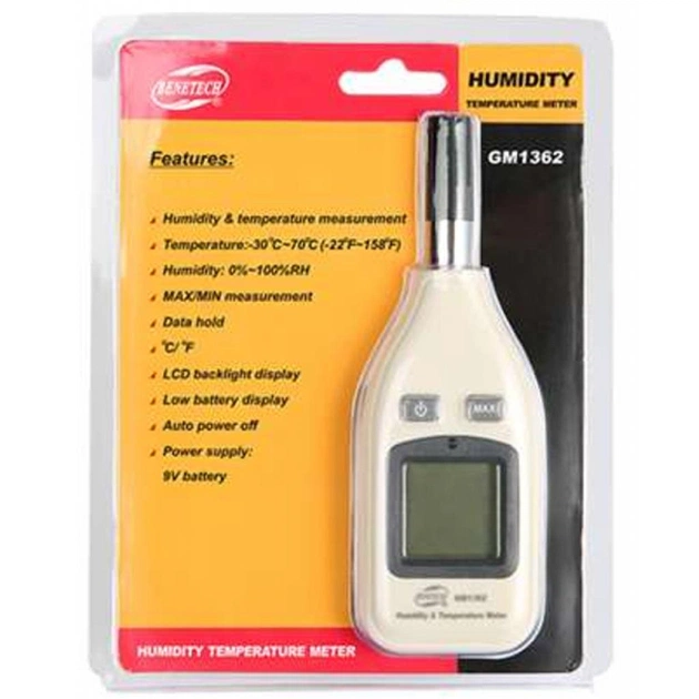 Термо-гігрометр Benetech 0-100, -30-70C (GM1362) - picture 5