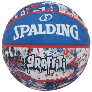 М'яч баскетбольний Spalding Graffitti синій, мультиколор Уні 7 84377Z (689344405933) зображення 1