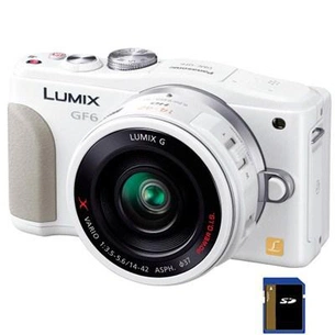 Цифровий фотоапарат Panasonic DMC-GF6 white 14-42mm kit (DMC-GF6KEE-W) зображення 1