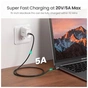 Дата кабель USB-C to USB-C 1.5m 100W US316 Space Gray Ugreen (70428) - зменшене зображення 4