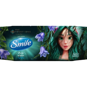 Дитячі вологі серветки Smile baby MAVKA" 60 шт (4823071658880) picture 1