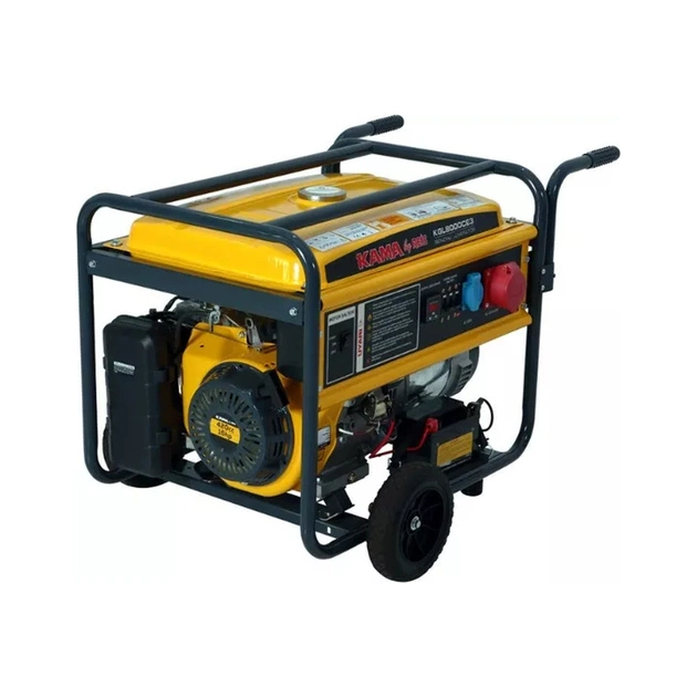 Генератор KAMA KGL8000CE3, 230/400V, 50Hz, 6.5kW, 8.1KVA, 25л - изображение 1