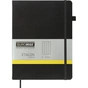Книга записная Buromax Etalon 190x250 мм 96 листов в клетку обложка из искусственной кожи Черная (BM.292160-01) - уменьшенное изображение 1