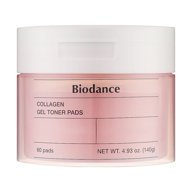 Патчі для обличчя Biodance Collagen Gel Toner Pads 60 шт. (8809937361190) - picture 1