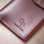 Гаманець Grande Pelle Бордовий (11467) - зменшене зображення 10