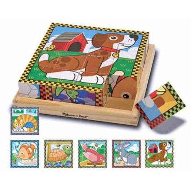 Кубики Melissa&Doug Домашние животные (MD3771) - зображення 1
