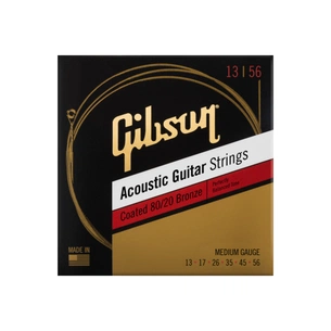 Струни для гітари Gibson SAG-CBRW13 Coated 80/20 Bronze Acoustic Guitar Strings Medium (13-56) (231955) зображення 1