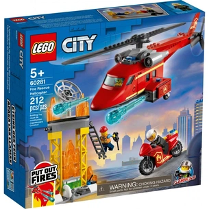 Конструктор LEGO City Fire Пожежний рятувальний вертоліт 212 деталей (60281) зображення 1