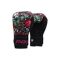 Боксерські рукавички RDX FL-3 Floral Black 8 унцій (BGR-FL3-8OZ) - зменшене зображення 2