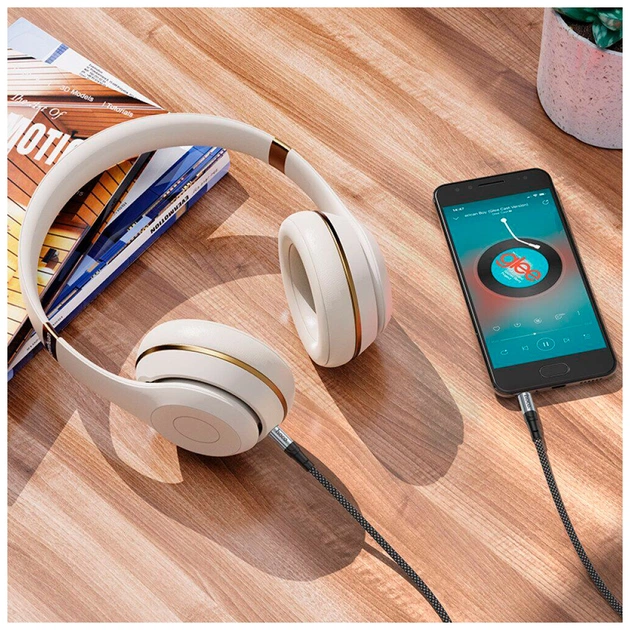 Кабель мультимедійний 3.5mm M to 3.5mm M 1.0m Black HOCO (6942007608800) - picture 8