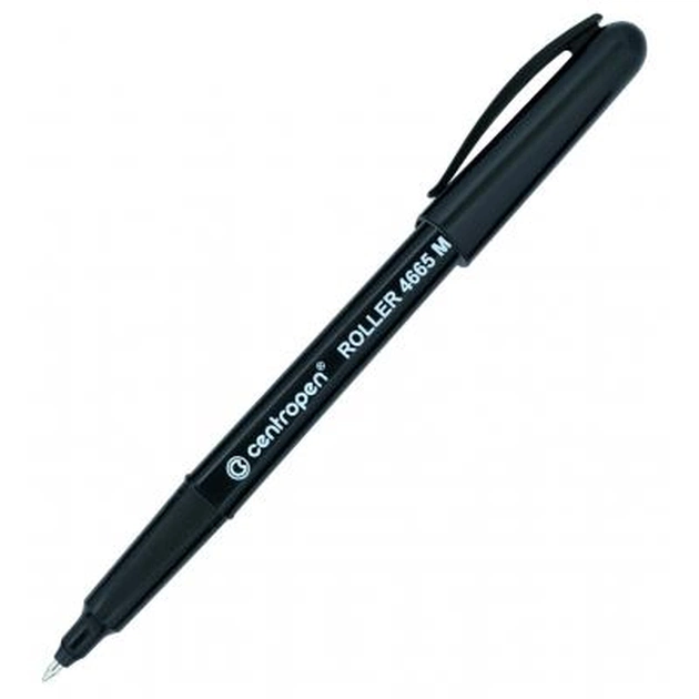 Роллер Centropen 4665 M ergoline, 0.6 мм black (4665/01) - изображение 1