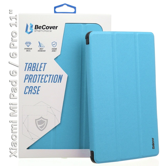 Чохол до планшета BeCover TPU Edge stylus mount Xiaomi Mi Pad 6 / 6 Pro 11" Blue (709559) - зображення 1