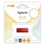 USB флеш накопичувач Apacer 32GB AH133 Red RP USB 2.0 (AP32GAH133R-1) - зменшене зображення 4