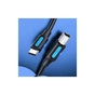 Дата кабель USB 2.0 C Male to B Male 2A Cable 1.5M Black VENTION (CQUBG) - зменшене зображення 2