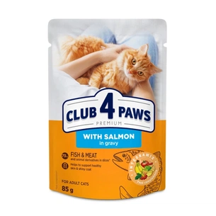 Вологий корм для кішок Club 4 Paws з лососем у соусі 85 г (4820269143616) зображення 1