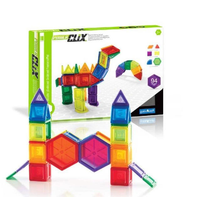 Конструктор Guidecraft PowerClix Solids 94 деталі (G9423) - зображення 1