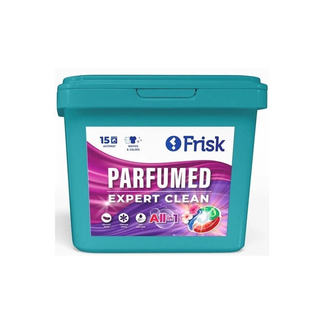 Капсули для прання Frisk Parfumed Expert Clean 15 шт. (4820197122592) - зображення 1