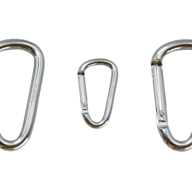 Карабін туристичний Tramp Набір 10 шт без муфти 6 cм Silver (UTRA-300-silver) - picture 2