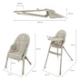 Стульчик для кормления Kinderkraft Dinnly Beige (5902533931569) - уменьшенное изображение 12