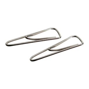 Скріпки канцелярські Axent triangular, nickel-plated, with a bend, 25мм 100шт (4105-А) зображення 1