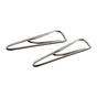 Скріпки канцелярські Axent triangular, nickel-plated, with a bend, 25мм 100шт (4105-А) - зменшене зображення 1