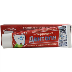 Зубна паста Triuga Дентогін Терродент 100 г (4820164640449) зображення 1