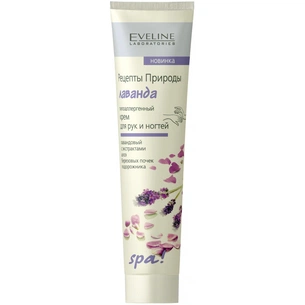 Крем для рук Eveline Cosmetics Spa Рецепти природи Лаванда 125 мл (5907609305138) зображення 1