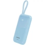 Батарея універсальна Canyon 10000mAh OnPower 101 PD/22.5W built-in cable Blue (CNS-CPB101BL) - зменшене зображення 2