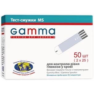 Тест-смужки для глюкометра Bionime MS 50 шт. (7640143651818) зображення 1