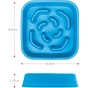 Посуд для собак Dexas Миска Slow Maze Feeder квадратна для повільного годування 960 мл блакитна (0084297309756) - уменьшенное изображение 3