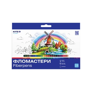Фломастери Kite Dogs 24 кольора (K-456) зображення 1