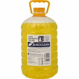 Засіб для ручного миття посуду Buroclean ECO лимон 5 л (4823078912244) зображення 1