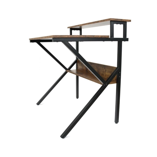 Комп'ютерний стіл Аклас Вікні VKS-80175 80x60 (Горіх) (00164089) - picture 6