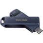 USB флеш накопичувач SanDisk 128GB Phone Drive for iPhone Metallic Sky Lightning/Type-C U (SDIXD0N-128G-GN6NE) - зменшене зображення 4