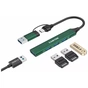Концентратор Canyon hub DS-02 4in1 USB-A/C Green (CNS-TDS02GR) - зменшене зображення 3