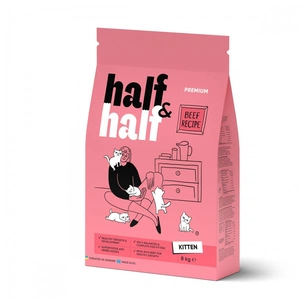 Сухий корм для кішок Half&Half для кошенят з яловичиною 8 кг (4820261920796) зображення 1
