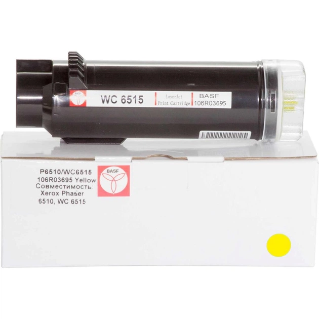 Тонер-картридж BASF Xerox Ph 6510N/WC6515N/6515DN Yellow (KT-106R03695) - зображення 1