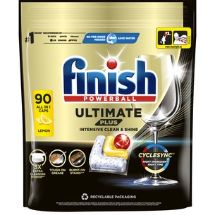 Таблетки для посудомийних машин Finish Ultimate Plus All in 1 Lemon 90 шт. (5908252011025) зображення 1