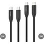 Дата кабель USB-C to USB-C 1.0m + 2.0m PD3.1 240W 2pcs Choetech (XCC-1060) - уменьшенное изображение 2