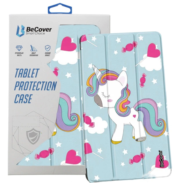 Чехол для планшета BeCover Smart Case Samsung Galaxy Tab S6 Lite 10.4 P610/P613/P615/P619 Unicorn (708328) - изображение 1