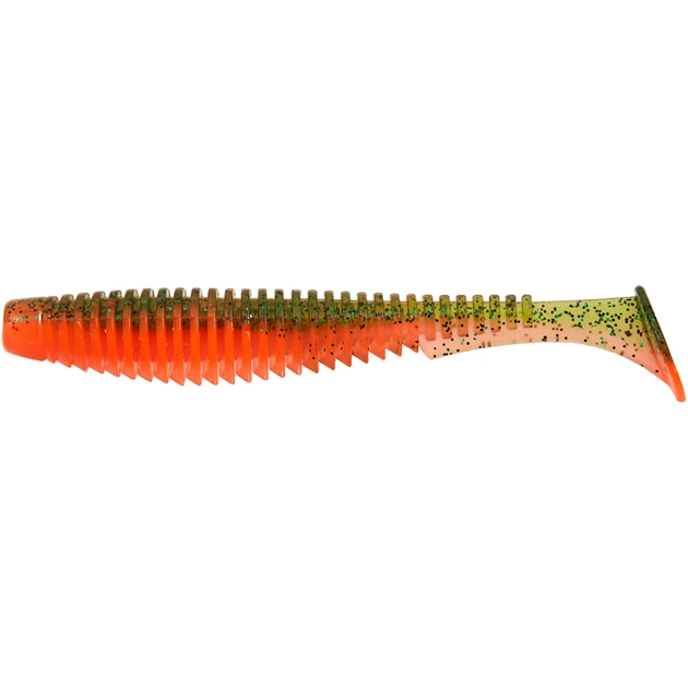 Силикон рыболовный FishUP U-Shad 4" 205 - Watermelon/Flo Orange (8шт/уп) (1864.11.22) - изображение 1