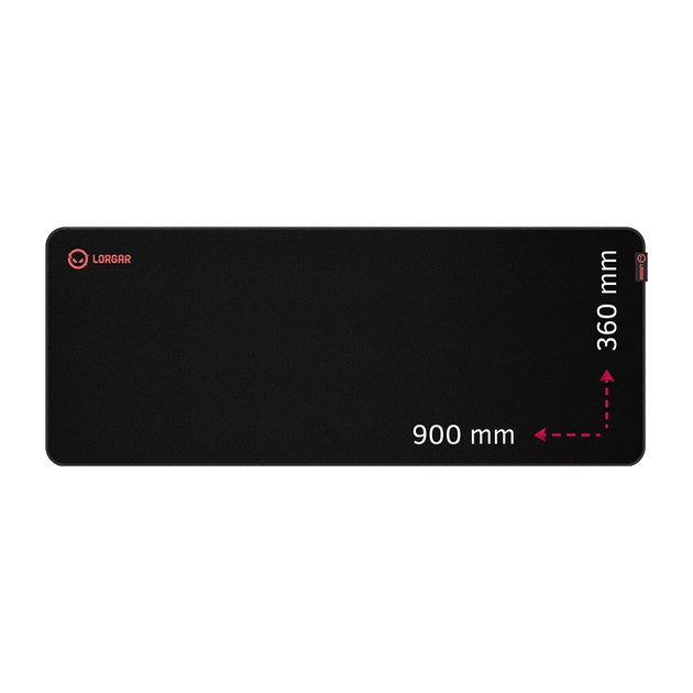 Килимок для мишки Lorgar Main 329 Black/Red (LRG-GMP329) - зображення 1