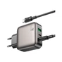 Зарядний пристрій BOROFONE BAS56A Absolute 2xUSB-C + 1xUSB-A PD45W + cable USB-C to USB-C Black (6941991116278) - зменшене зображення 4