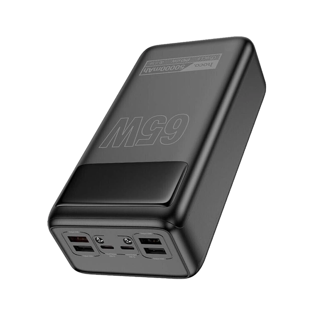 Батарея універсальна HOCO 50000mAh Apollo PD/65W QC/3.0 Black (DB81A / 714725) - зображення 1