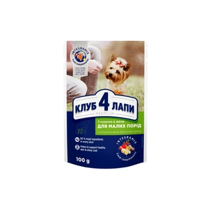 Вологий корм для собак Club 4 Paws з куркою в желе 100 г (4820083908880) зображення 1