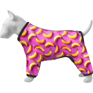 Вітровка для тварин WAUDOG Clothes Банани на рожевому L 55 (396-4055) зображення 1