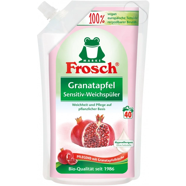Кондиціонер для білизни Frosch Гранат 1 л (4001499115523/4001499957550) - зображення 1