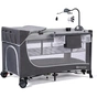 Дитячий манеж Kinderkraft кровать Leody с пеленатором Grey (5902533917952) - зменшене зображення 3