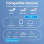Кабель Vention USB 3.1 Type-C - OTG USB3.0 AF, 0.15 m, Black (CCVBB) - уменьшенное изображение 4